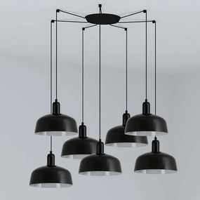 Lustra cu 7 pendule metal TATAWIN M negru