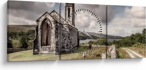 Tablou - Biserica irlandeză (cu ceas) (90x30 cm)