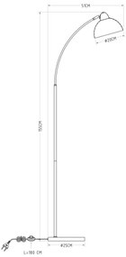 Globo 24703SW - Lampadar ANITA 1xE27/40W/230V