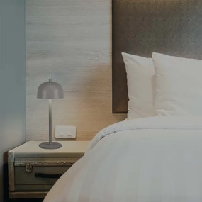 Lampă LED de birou reglabilă, reîncărcabilă, 1W, 5V, 3000-6000K, 1800 mAh, gri