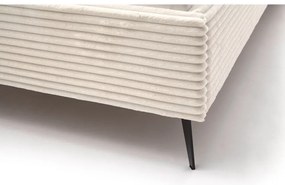 Pat matrimonial bej tapițat fără somieră 160x200 cm Matera – Meise Möbel