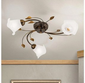 Lustră aplicată Orion DL 7-788/3 SISI 3xE14/40W/230V d. 60 cm bronz/patină