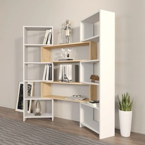 Biblioteca Karayel Colt Stil Rafturi Nenumarate, 163 X 150 X 22 Cm