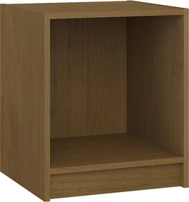 vidaXL Noptieră, maro miere, 35,5x33,5x41,5 cm, lemn masiv de pin
