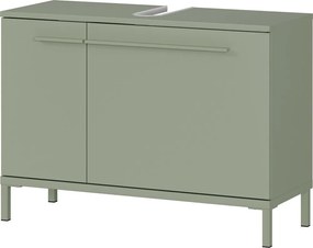 Dulap sub chiuvetă verde cu aspect mat 80x59 cm Laurino – Germania
