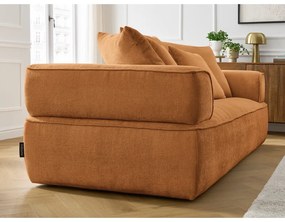 Canapea galben-muștar cu tapițerie din chenille 237 cm Whesley – Bobochic Paris