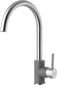 Baterie bucatarie Alveus Elza Steel monocomanda crom - gri