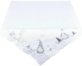 Față de masă de Crăciun Spiridușii, albă, 35 x 35 cm