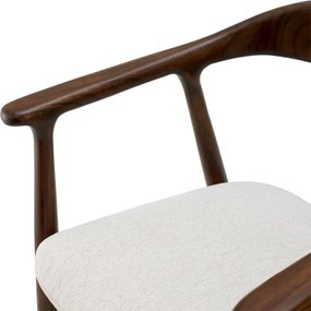 Scaun elegant design LUX Beale maro/ crem