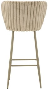 Mauro Ferretti Scaun De Bar Alaska -B- Crem Set 2 Bucăți Cm 55X58X106 (Înălțime Scaun Cm 77) | Aosom Romania
