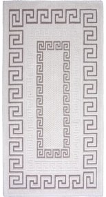 Covor din bumbac Vitaus Versace, 80 x 150 cm, taupe