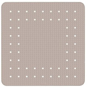 Covor baie anti-alunecare Wenko Mirasol, 54 x 54 cm, gri - bej