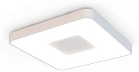 Plafoniera LED Smart dimabila cu telecomanda COIN 54x54cm alba