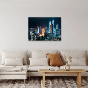 Tablou - Noaptea în Kuala Lumpur (70x50 cm)