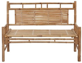 Banca de gradina cu perna, 120 cm, bambus 120 x 50 x 7 cm, Rosu, 1, 120 x 50 x 7 cm