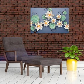 Tablu cu nufăr (90x60 cm)