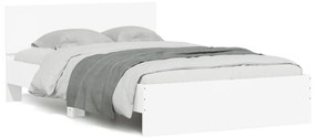 3207490 vidaXL Cadru de pat cu tăblie, alb, 120x200 cm