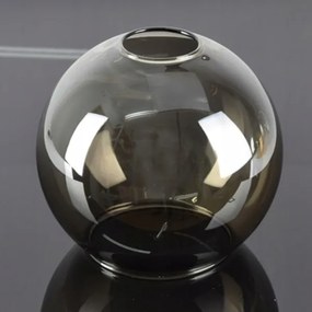 Lustră pe tijă FLEX 3xE27/60W/230V negru/negru fumuriu