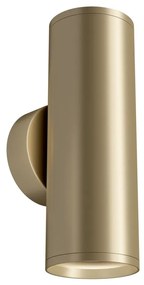 Aplica de perete cu lumina ambientala design tehnic Focus S auriu mat