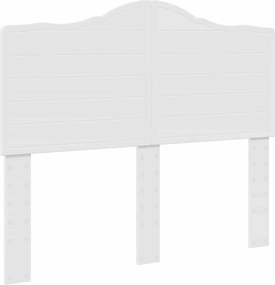 vidaXL Tăblie cap Alb 120 cm Lemn compozit