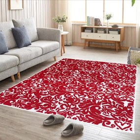 Covor tesut din Bumbac, rosu, diverse marimi, CBB505