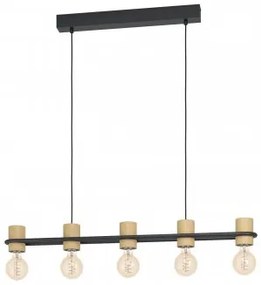 Suspensie vintage 5 becuri E27 CHIEVELEY 43541 EGLO