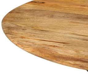 Masa de bucatarie, O110x78 cm, lemn masiv de mango si otel 1, Lemn masiv de mango