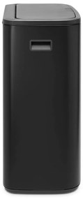 Coș de gunoi negru mat cu senzori de atingere din oțel 60 l Bo Touch Bin – Brabantia