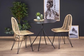 OFERTA Masa de dining neagra PHANTOM 80x80 clasa II