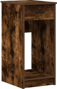 vidaXL Suport turn pentru computer cu sertar Stejar afumat 35x45x77 cm
