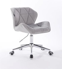 HR111K Scaun Catifea Gri Velur