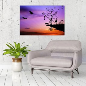 Tablou - Siluetele animalelor (90x60 cm)