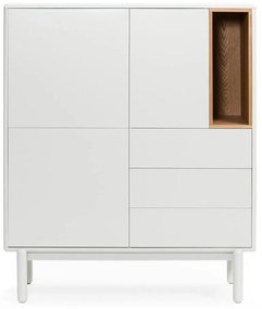 Comodă crem 100x120x40 cm Corvo – Teulat