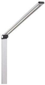 Lampă de masă Platinet 10 W, încărcare wireless + USB, argint
