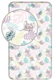 Disney Lilo și Stitch Leaves cearșaf cu elastic 90x200 cm