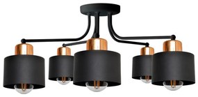 Lustră aplicată EDISON 5xE27/15W/230V