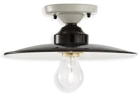Plafoniera design retro realizata manual B-W, diametru 25cm