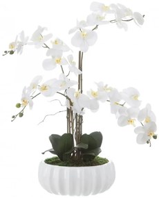 Orhidee artificiala în ghiveci de ceramica Orhidee, H-75cm DZ-603005