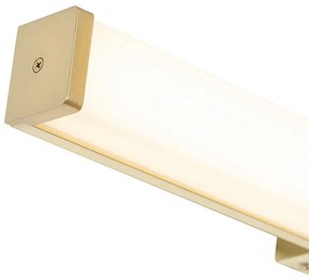 Aplică de perete pentru baie din alamă 62 cm inclusiv LED IP44 - Cascada