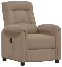 3098583 vidaXL Fotoliu rabatabil electric, gri taupe, microfibră