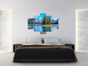 Tablou - Peisaj montan cu râu (150x105 cm)