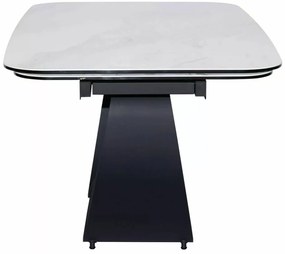 Masa extensibila Infinity Ceramic Nature Cloud alb/negru L160-240xl95 cm