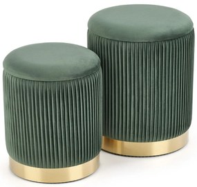 Scaun Monty, verde închis/auriu