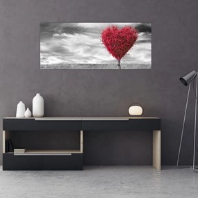 Tablou -Inima din coroanele copacilor (120x50 cm)