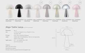Veioza, lampa de podea design modern ALIGN bej