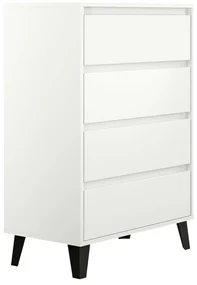 Comodă Brisas 4 (alb + negru) . 1116258