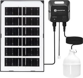 Aigostar - Lustră solară LED/35W/12V 3000 mAh 6500K diam. 10 cm