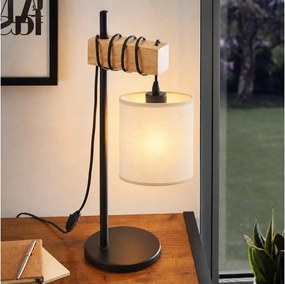 BRILAGI - Lampă de masă NUBILA 1xE27/40W/230V maro/negru/crem