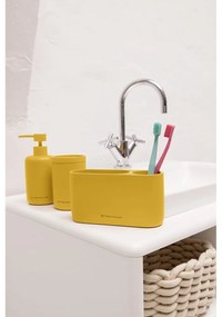 Suport pentru periuța de dinți galben muștar din polirășină Tom Tailor T-Color Bath – Wenko