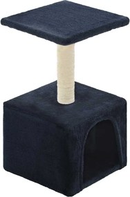 vidaXL Ansamblu pisici, stâlpi din funie sisal, albastru închis, 55 cm